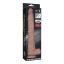 LoveToy Nature Cock Dual Layered Bendable Dildo Beige 40.5 cm Ø 5.7 cm