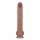 LoveToy Nature Cock Dual Layered Bendable Dildo Beige 37,5 cm Ø 6 cm