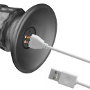 LoveToy Vibrax slider vibrator with suction cup grey 36.8 cm Ø 5.3 cm