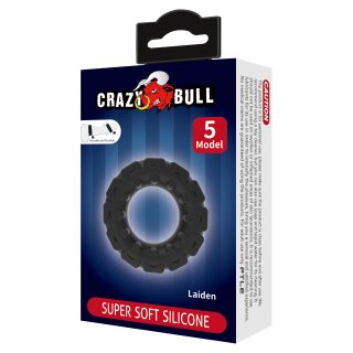 Crazy Bull Laiden Model 5 Penis Ring Black Ø 2.8 cm