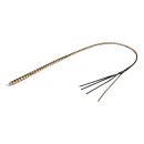 RISE Feather Hard Peitsche Leder Schwarz Gelb