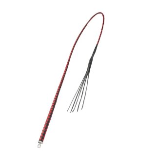 RISE Feather Soft Peitsche Leder Rot Schwarz