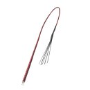RISE Feather Soft Peitsche Leder Rot Schwarz