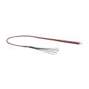 RISE Feather Soft Peitsche Leder Rot Schwarz