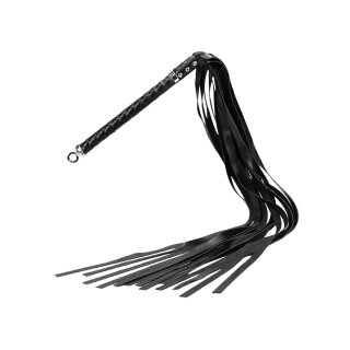 Rise Long Flogger with Soft Ends Black