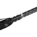 Rise Long Flogger with Soft Ends Black
