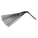 Rise Langer Flogger mit weichen Enden Rot Schwarz