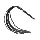 Rise Langer Flogger mit harten Enden Schwarz