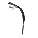 Rise Langer Flogger mit harten Enden Schwarz