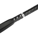 Rise Langer Flogger mit harten Enden Schwarz