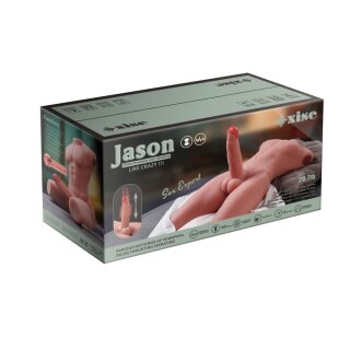 XISE Jason Torso masturbator with thrusting dildo 8 kg beige