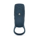 Boners vibrating penis sleeve blue 12.8 cm