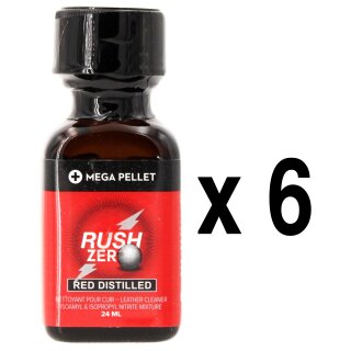 RUSH ZERO Red Distilled 24 ml 6-144 Stück