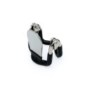 Kiotos Steel Jaw Lock with Elastic Coating Black Silver