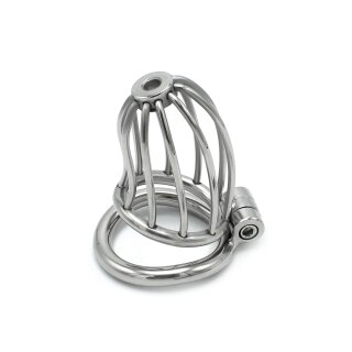 Kiotos Chastity Cage with Lock Silver Ø 4.5 cm