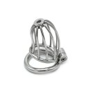 Kiotos Chastity Cage with Lock Silver Ø 4.5 cm