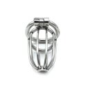 Kiotos Chastity Cage with Lock Silver Ø 4.5 cm