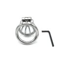 Kiotos Chastity Cage with Lock Silver Ø 4.5 cm