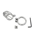 Kiotos Chastity Cage with Lock Silver Ø 4.5 cm