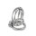 Kiotos Chastity Cage with Lock Silver Ø 4.5 cm