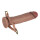 LoveToy Ingen Strap-On mit hohlem Dildo Beige 17,5 cm Ø 5 cm Taille 101,6 cm