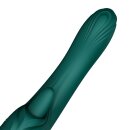 Zalo Ares G-Spot Rabbit Vibrator App Steuerung 24,6 cm Grün