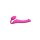 Strap-On-Me Biegsamer Strap-On-Vibrator mit Fernbedienung Pink 18 cm