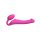 Strap-On-Me Biegsamer Strap-On-Vibrator mit Fernbedienung Pink 20 cm