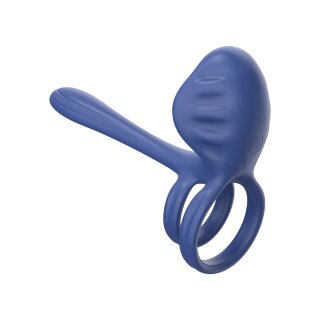 XOCOON Couples Slimline Vibrator Ring 11 cm Blue