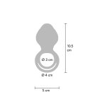 XOCOON Couples Slimline Vibrator Ring 11 cm Blue