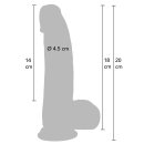 Hidden Desire Realistic Dildo Liquid Silicone 20 cm Skin