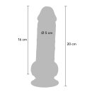 TOYJOY Deluxe Dual Density Thick Dildo 20 cm ø 5 cm Beige