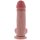 TOYJOY Deluxe Dual Density Thick Dildo TPE 23 cm  ø 5,5 cm  Beige