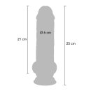 TOYJOY Deluxe Dual Density Thick Dildo 25 cm ø 6 cm Beige