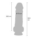 TOYJOY Deluxe Dual Density Dicker Dildo 34.5 cm ø 7,5 cm Beige