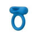 CalExotics Double Trouble Rechargeable Vibrating Penis Ring Blue Ø 3.8 cm