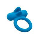 CalExotics Double Trouble Rechargeable Vibrating Penis Ring Blue Ø 3.8 cm