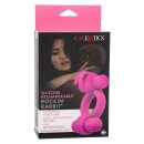 CalExotics Rockin Rabbit Rechargeable Vibrating Penis Ring Pink Ø 3.8 cm