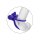 CalExotics Dual Climaxer Rechargeable Penis Ring with Clitoral Stimulation Purple Ø 3.3 cm