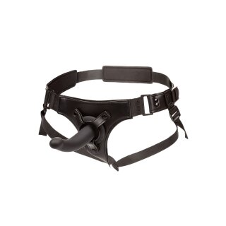 CalExotics Jock Strap-On mit Silikondildo Schwarz 15,3 cm Ø  3,8 cm Taille 165 cm