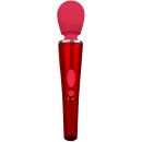 Caresse Compact Massage par vibration 25 cm Rouge