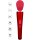 Caresse Compact Massage par vibration 25 cm Rouge