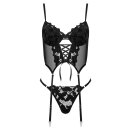 KOTEK Corset And Thong CO103 Black S/M