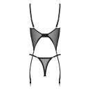KOTEK Corset And Thong CO103 Black S/M