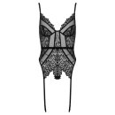 KOTEK Corset And Thong CO102 Black L/XL