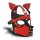 XR Brands Hound Hood with Muzzle Black/Red