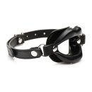 XR Brands Juicy Lips Silicone Open Mouth Gag Black