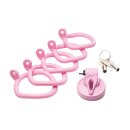 XR Brands Pussification Vulva Chastity Cage Pink