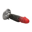 XR Brands Count Cockula Silicone Dildo Red/Black 20,3 cm