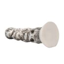 XR Brands Tower of Doom Silicone Dildo Grey 17 cm